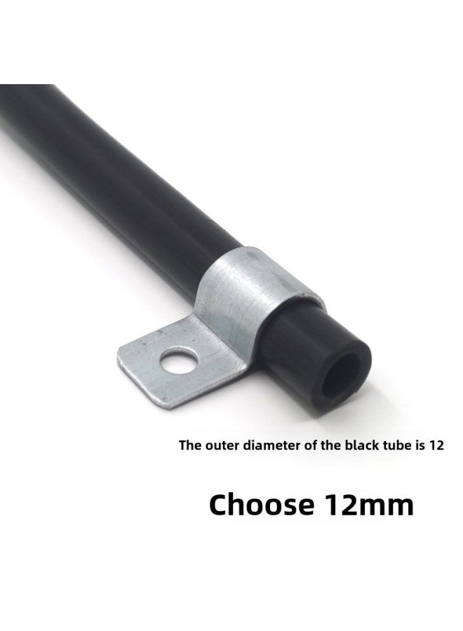 Direct 304 Stainless Steel Unilateral Pipe Clamp Cable Fixing Buckle P-shaped Buckle Mesh Cable Riding Horse Card Galvanized-Specifications And Models:304 Stainless Steel Compression 9-10mm Outer Diameter  - Image 3
