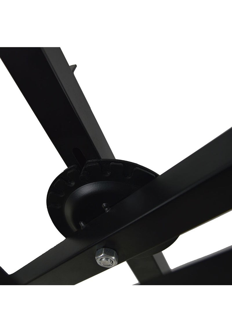 Mike Music - Double Tier Braced Keyboard Stand X-Style Two/2 Tier Piano Stand, 2 Tier Piano Stand,Heavy-Duty Quick Adjustable, Integrated No Installation Required - Image 1
