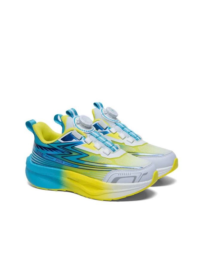 Tony The Pig Boys Running Shoes Lightweight Sports Sneakers Breathable Mesh Shock Absorption Youth Wide Fit Shoes With Dial Closure
