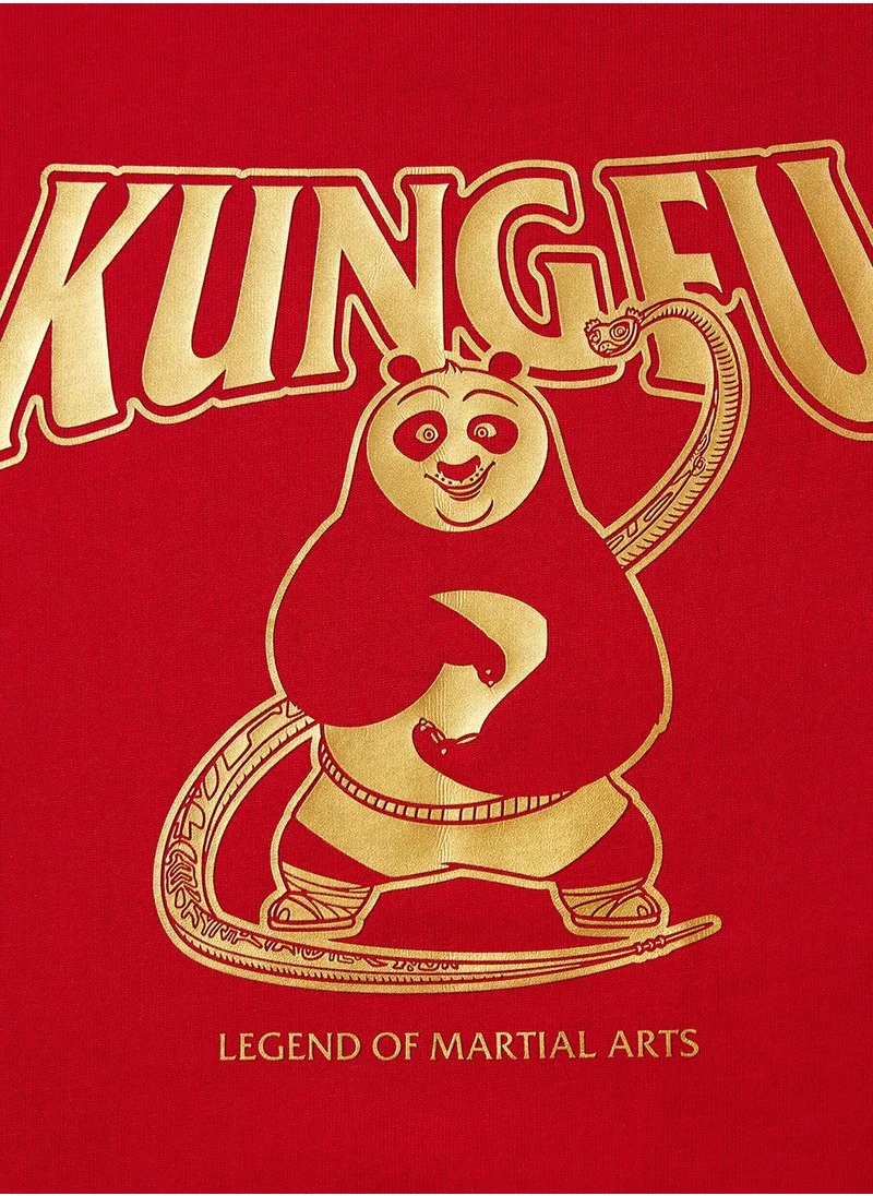 GIORDANO Women's Kung Fu Panda Boyfriend Print Tee