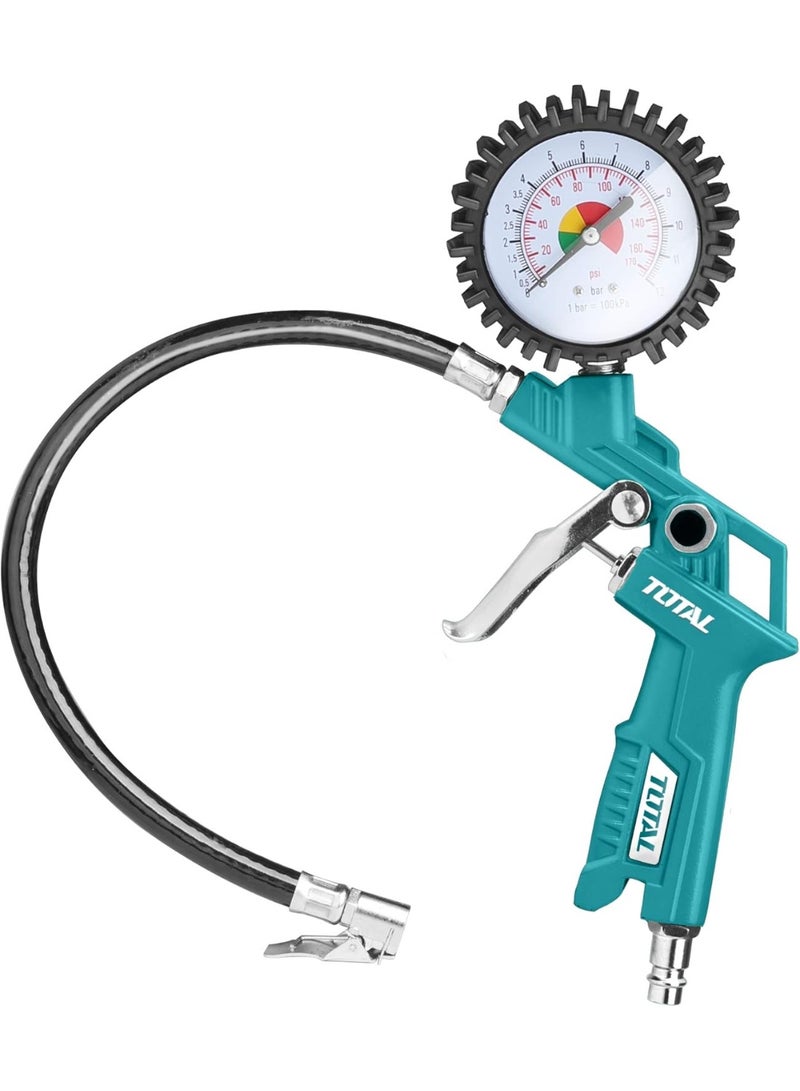 TOTAL Air Tire Inflating Gun 8.5 Bar 63.5 mm TAT11601 – Accurate & Durable Tire Pressure Inflator