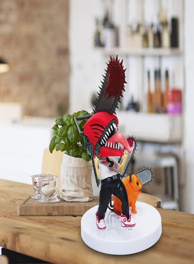 AUGEN Chainsaw Man Set of 2 - C Action Figure Limited Edition for Car Dashboard, Decoration, Cake, Office Desk & Study Table (11cm)(Pack of 2) - Image 4
