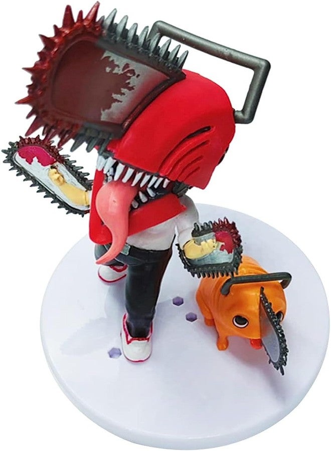 AUGEN Chainsaw Man Set of 2 - C Action Figure Limited Edition for Car Dashboard, Decoration, Cake, Office Desk & Study Table (11cm)(Pack of 2) - Image 3