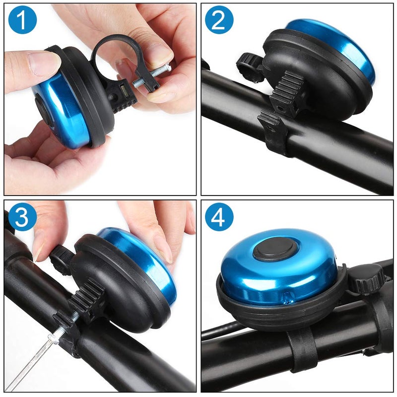 accmor Accmor Classic Bike Bell, Aluminum Bicycle Bell, Loud Crisp Clear Sound Bicycle Bike Bell for Adults Kids  - Image 4