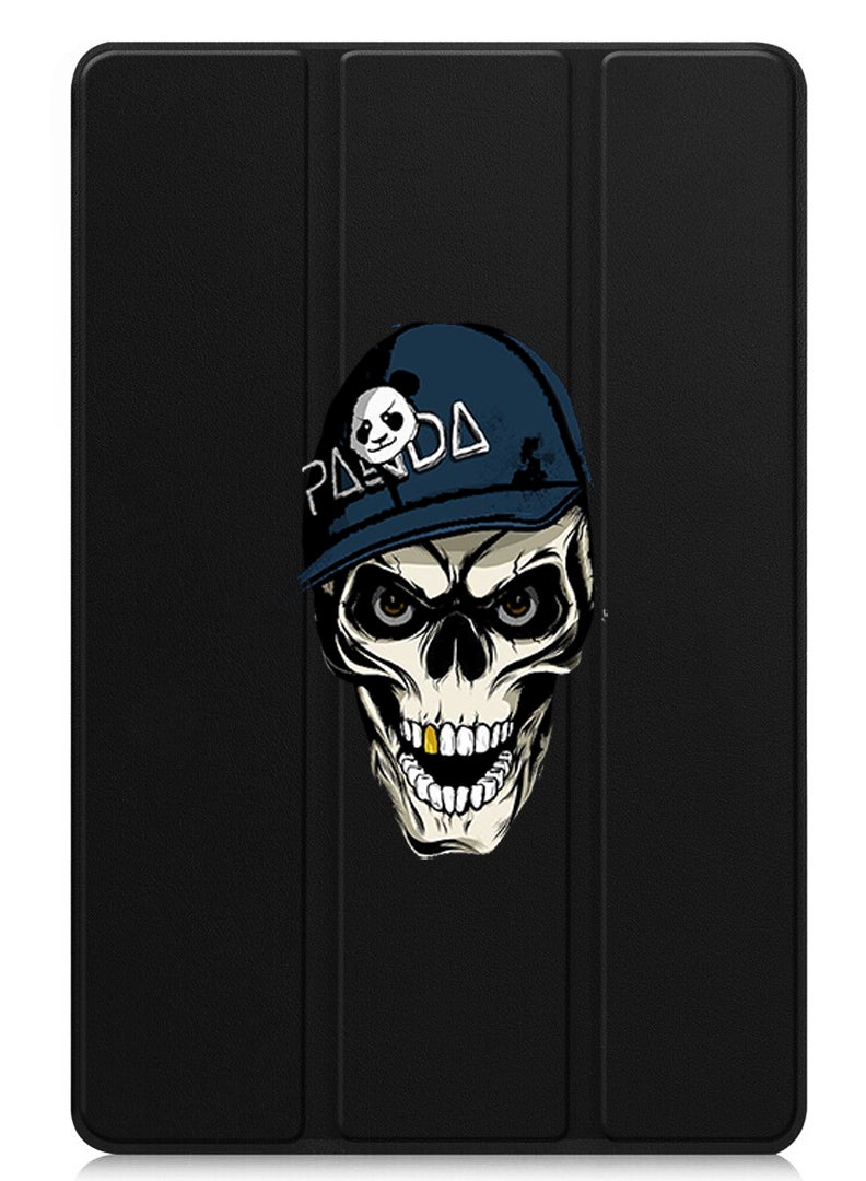 Theodor Protective Flip Case For Apple iPad Pro 11 (2024) With Trifold Stand Auto Wake Sleep Shockproof Cover Panda skull - Image 1