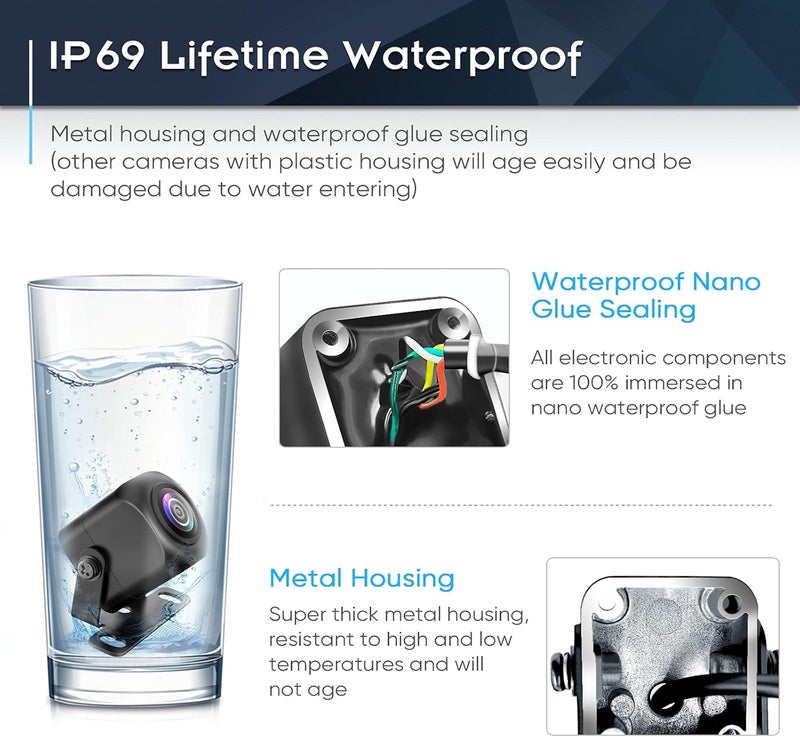 PixelMan PMD2A HD Metal Backup Camera with 170 Degree Wide Angle and Super Night Vision - Image 4