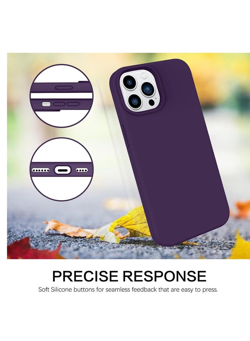 ELTRAZONE oft Silicone Rubber Bumper Microfiber Lining Hard Back iPhone 15 Pro Back Cover Shockproof Protective Case Cover, Anti-Scratch, Dustproof, Premium Quality, Slim-Fit - Image 5