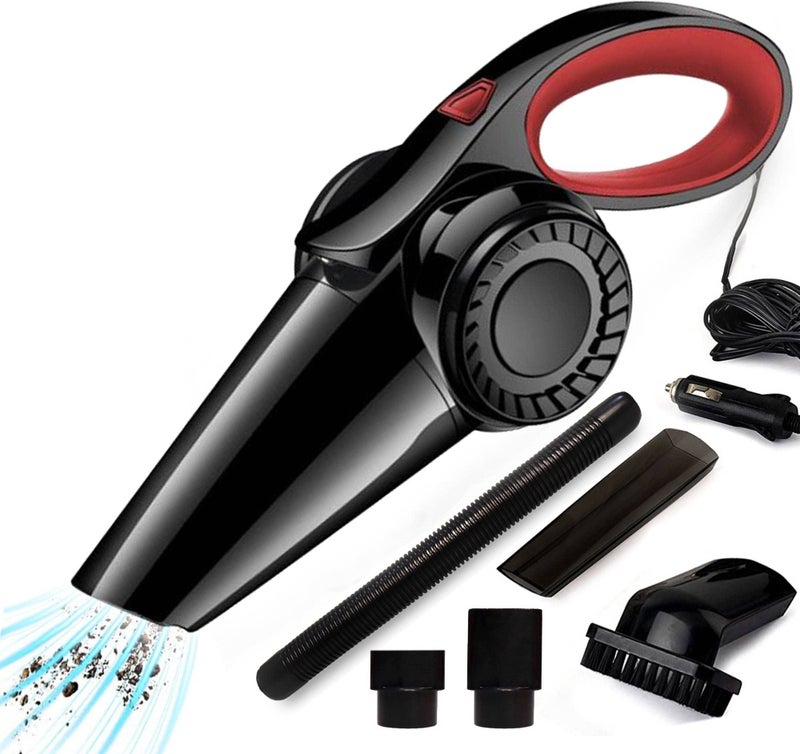 Zemic Car Vacuum Cleaner - Zemic Portable & Corded High Power for Car Cleaning Car Accessories, DC 12V, 120W 5.5 KPA, Vaccune Cleaner for Home Wet and Dry Car Vacuum Cleaner Multipurpose Vaccum Cleaner for Car Cleaning Plastic (AYRHYM204) - Image 2
