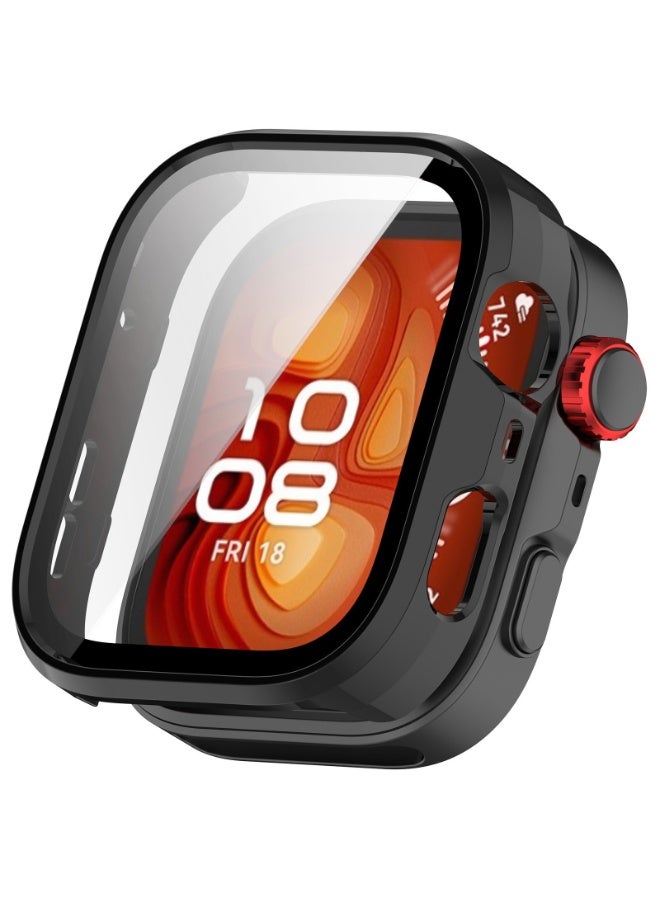 Huawei Watch Fit 5 Case Hard PC Case with Tempered Glass Screen Protectors Full Protective Cover - Image 1