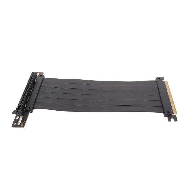 كابل رايزر PCIE 3.0 X16 بطول 20 سم أسود - كابل تمديد لبطاقة الرسوميات - تصميم مرن وقابل للانحناء ومضاد للتداخل لتركيب وحدة معالجة الرسوميات العمودي - Image 1