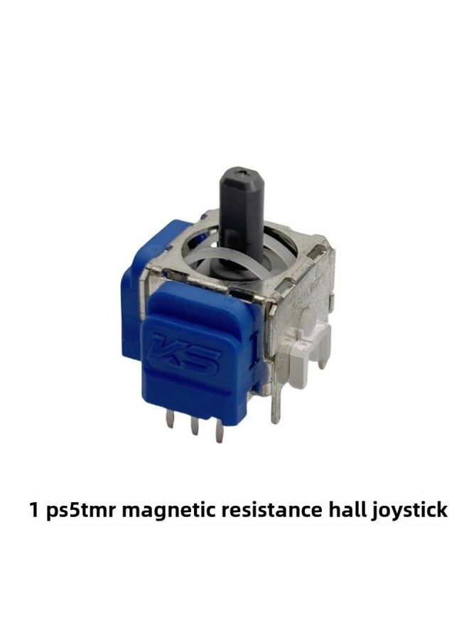 Generic Silver Control TMR Reluctance Rocker PS5 Handle Hall Electromagnetic Rocker High Precision PS5 To Solve Drift Low Power Consumption-Product Color:Ps5 Silver Controlled Tmr Hall Joystick 2 Pieces + Hat  - Image 4