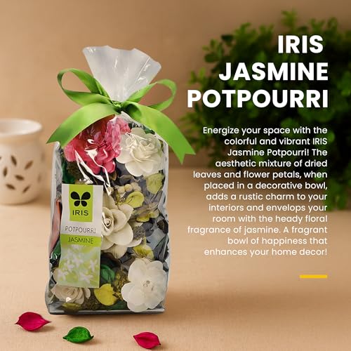 IRIS Jasmine Home Fragrance Potpourri (140gm) | Natural Decoration | Mood Enhancer | Perfect for Home Decor and Gifts - Image 3