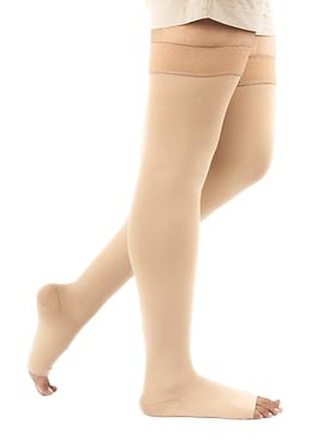 FederFlex Class 2 Compression Stockings - Open Toe | Thigh Length | Large - Image 4