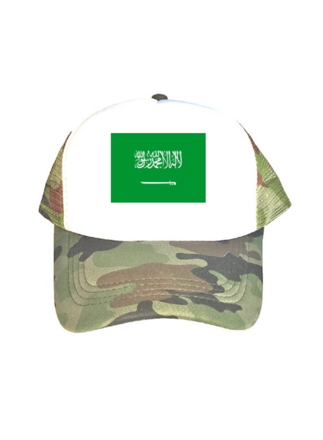 Saudi Arabia Flag Baseball Cap Adjustable Sun Hat for Men and Women - Image 1