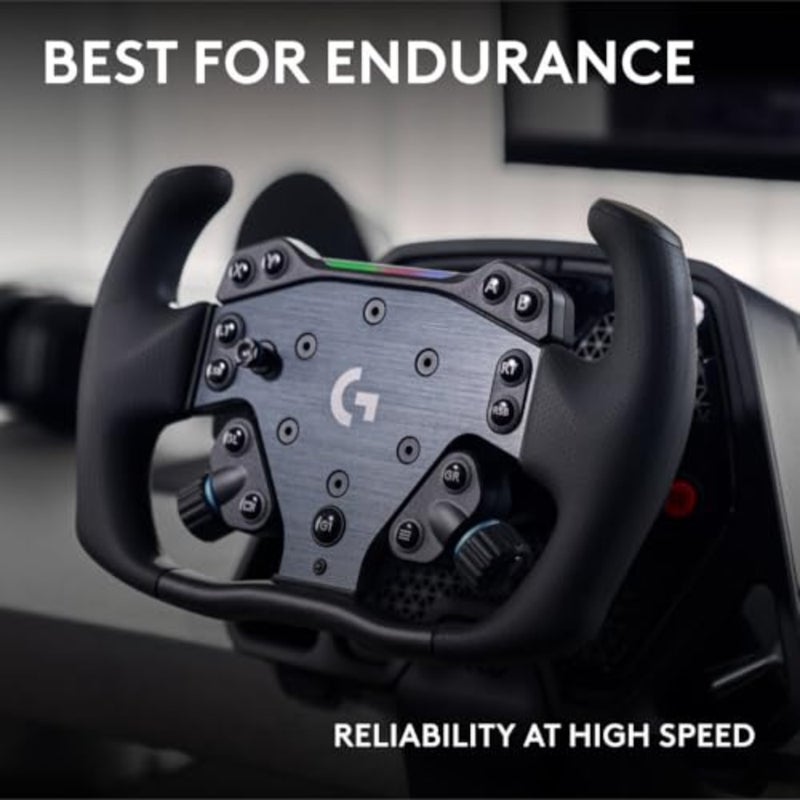 عجلة المسار Logitech G RS - عجلة قيادة Sim Racing، شكل منحوت عالي الأداء، مقبض مثالي، متوافق مع محور العجلة RS. - Image 2