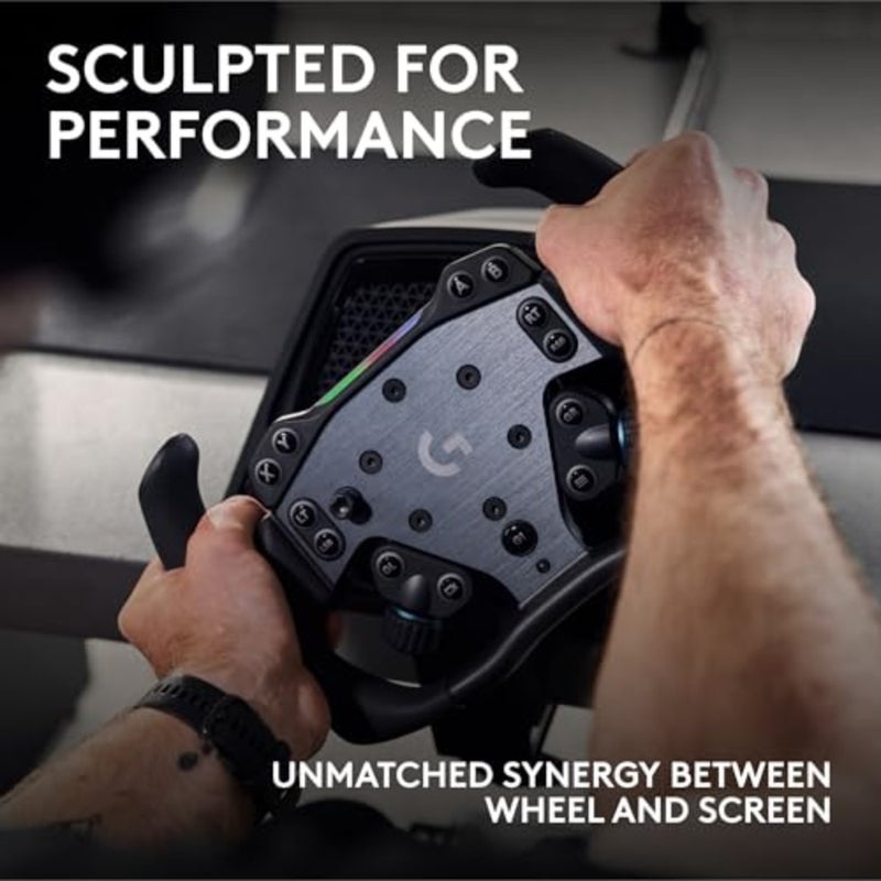 عجلة المسار Logitech G RS - عجلة قيادة Sim Racing، شكل منحوت عالي الأداء، مقبض مثالي، متوافق مع محور العجلة RS. - Image 3