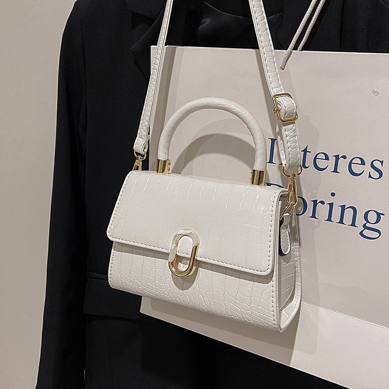 Bags For Women Crossbody Bag Handheld Small Square Bag Easiest For Match Handbag Shoulder Women'S Bag Crocodile Pattern Kelly Bag - Image 4