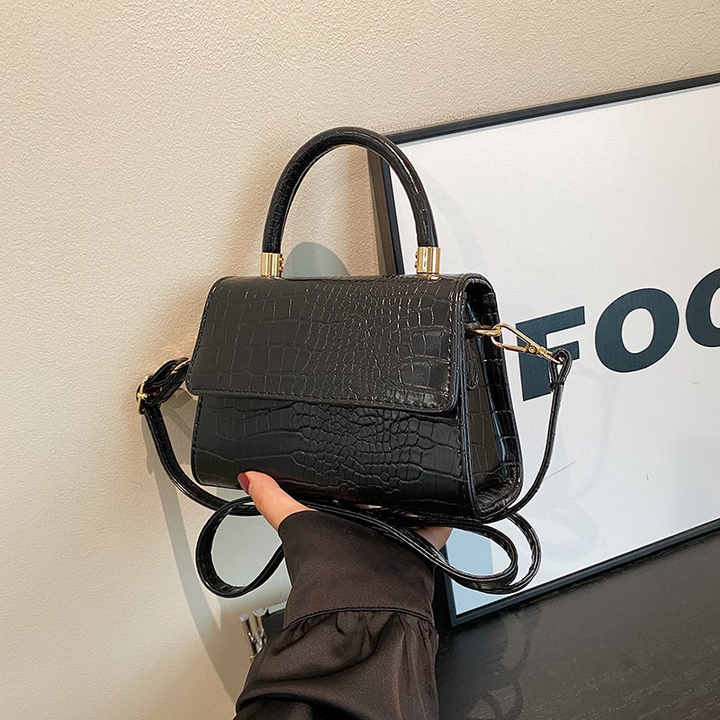 Bags For Women Crossbody Bag Handheld Small Square Bag Easiest For Match Handbag Shoulder Women'S Bag Crocodile Pattern Kelly Bag - Image 1