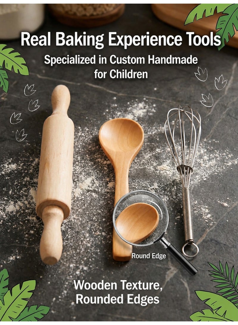 24pcs أطفال طباخ دور لعب زي مجموعة,الطفل الصغير الطبخ المجموعة المقابلة,المقابلة والطباخ قبعة لللباس حتى زي الطهي لعب للأطفال - Image 3