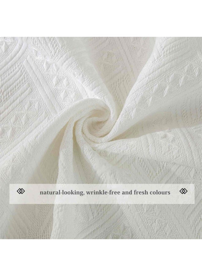 Aideli 180×180 cm Cotton Linen Tablecloth with Tassel, Square Dust-Proof Heat-Insulation Table Cover for Dining Room Kitchen Home Decoration - Image 4