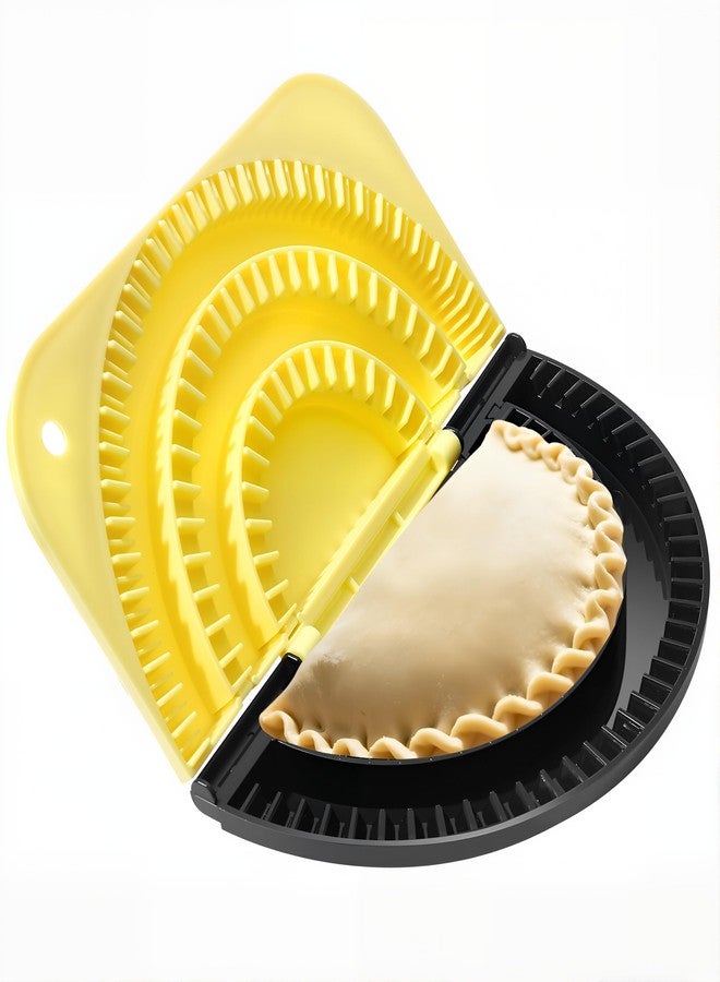 Amader 3-in-1 Tortilla Sealer, Quesadilla Maker for 4"+6"+8"Wraps Leak-proof Shark Tooth Design, Adjustable Tortilla for Burritos, Pancakes, Dumplings,Dishwasher Safe (Yellow) - Image 1