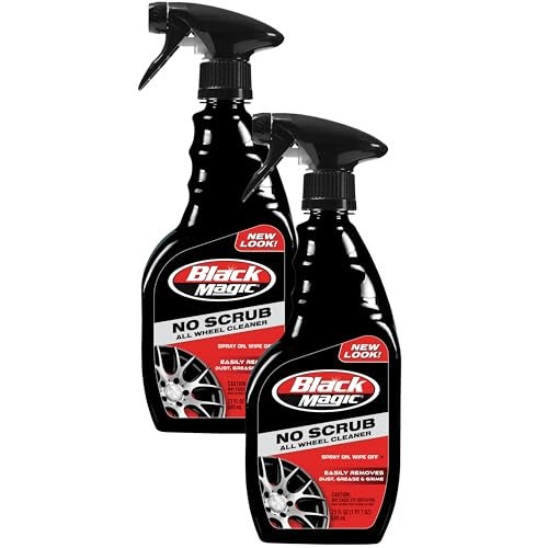 Black Magic 120218 No Scrub All Wheel Cleaner, 23 oz. (Pack of 2) - No Scrubbing Needed, Just Apply, Hose Off and Wipe for Clean Wheels Every Time - Image 1