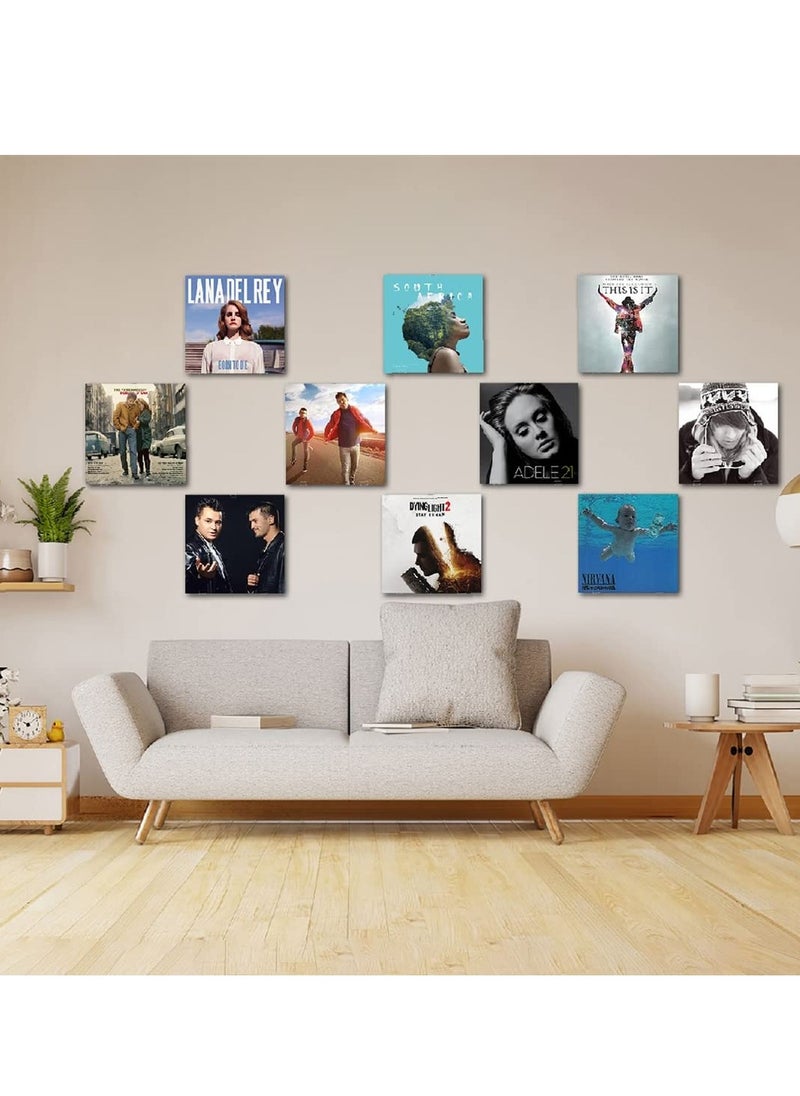 SYOSI - Clear Vinyl Record Holder Wall Mount, Minimalist Acrylic Vinyl Holder Wall Display Stand Record Album Shelves Wall Mounted Display for Displaying Daily LP, CD Listening (30 Pack) - Image 1