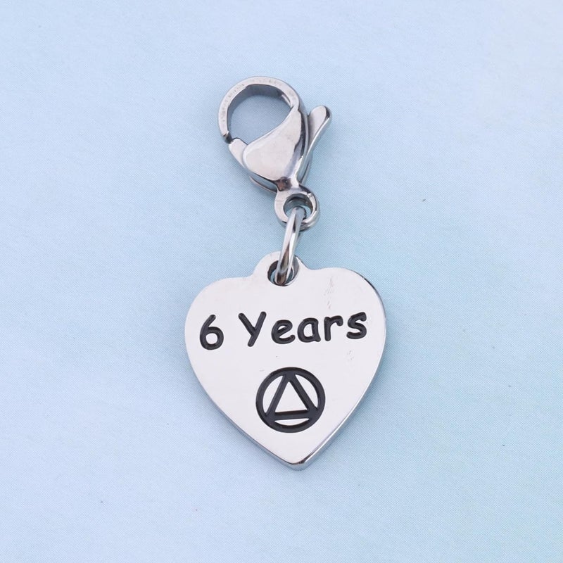 FEELMEM AA Recovery Jewelry AA Sobriety Charm Zipper Pull Alcohol Anonymities Gifts Sober Sobriety Charm Sobriety Gifts - Image 2