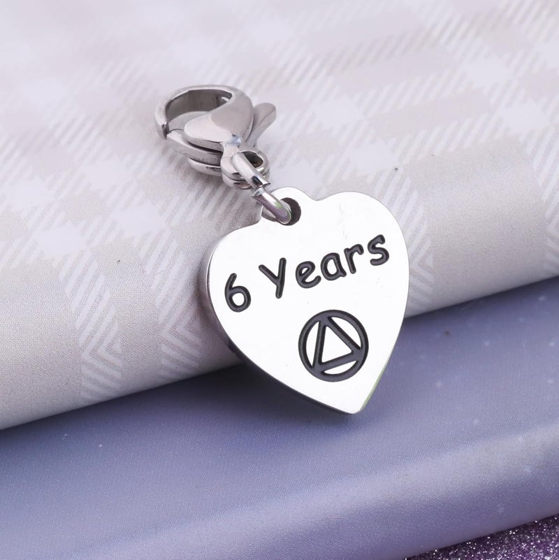 FEELMEM AA Recovery Jewelry AA Sobriety Charm Zipper Pull Alcohol Anonymities Gifts Sober Sobriety Charm Sobriety Gifts - Image 3