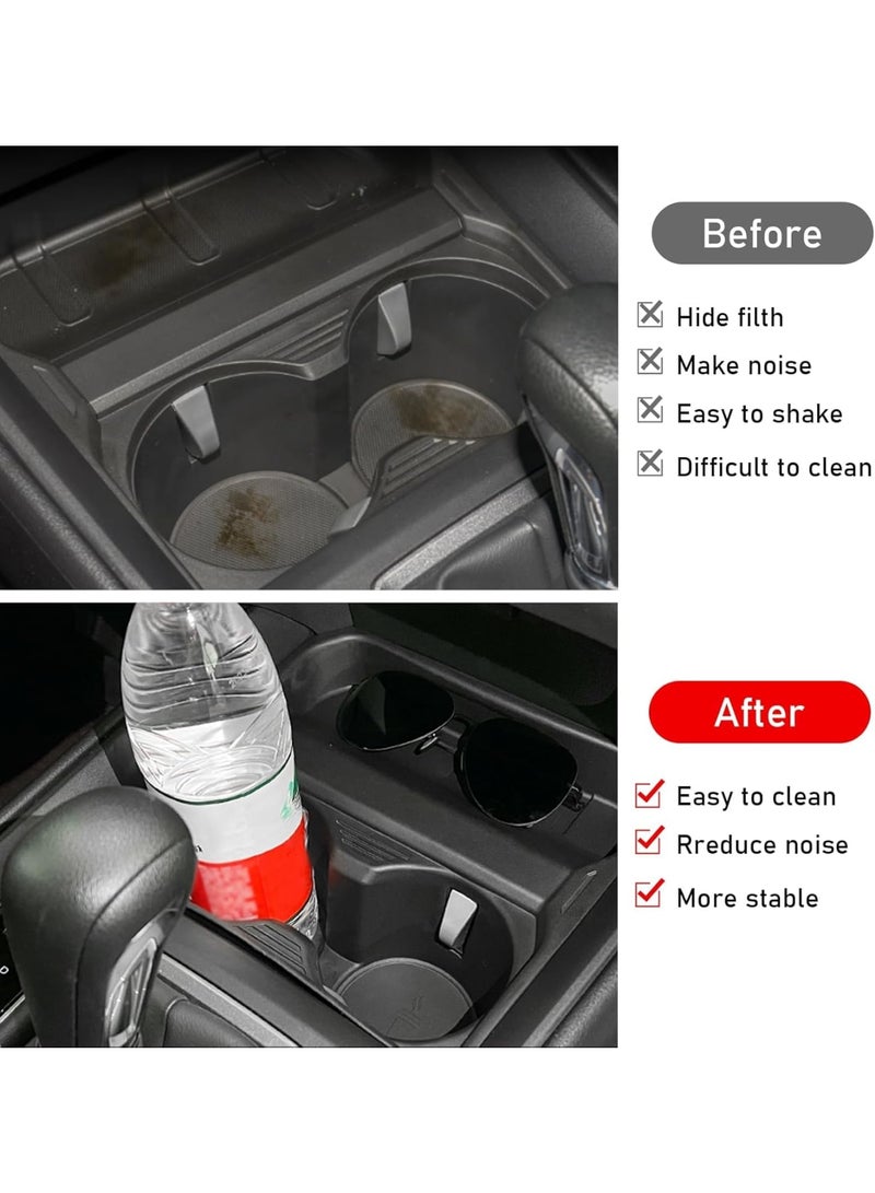 SOLARAE حاملات أكواب مركزية، متوافقة مع حامل أكواب مازدا CX-50 2023، حامل أكواب سيليكون غير قابل للانزلاق لحامل أكواب مازدا CX-50 2023، أسود - Image 4