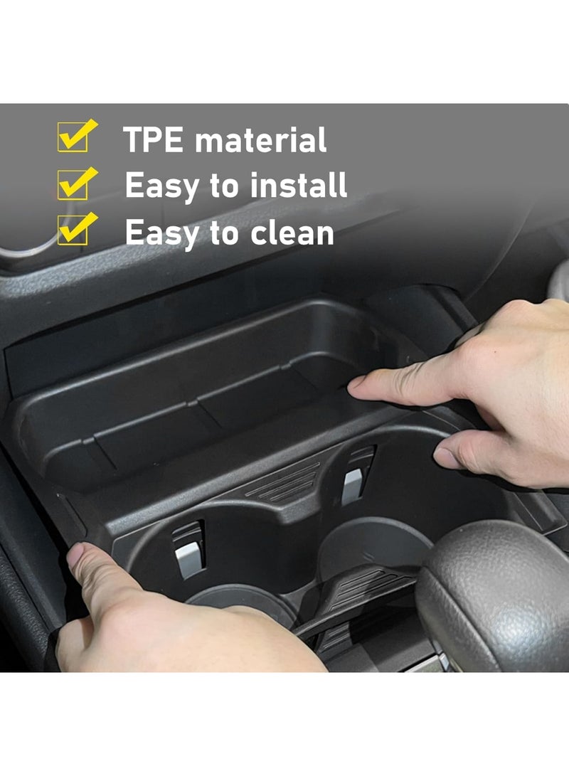 SOLARAE حاملات أكواب مركزية، متوافقة مع حامل أكواب مازدا CX-50 2023، حامل أكواب سيليكون غير قابل للانزلاق لحامل أكواب مازدا CX-50 2023، أسود - Image 5