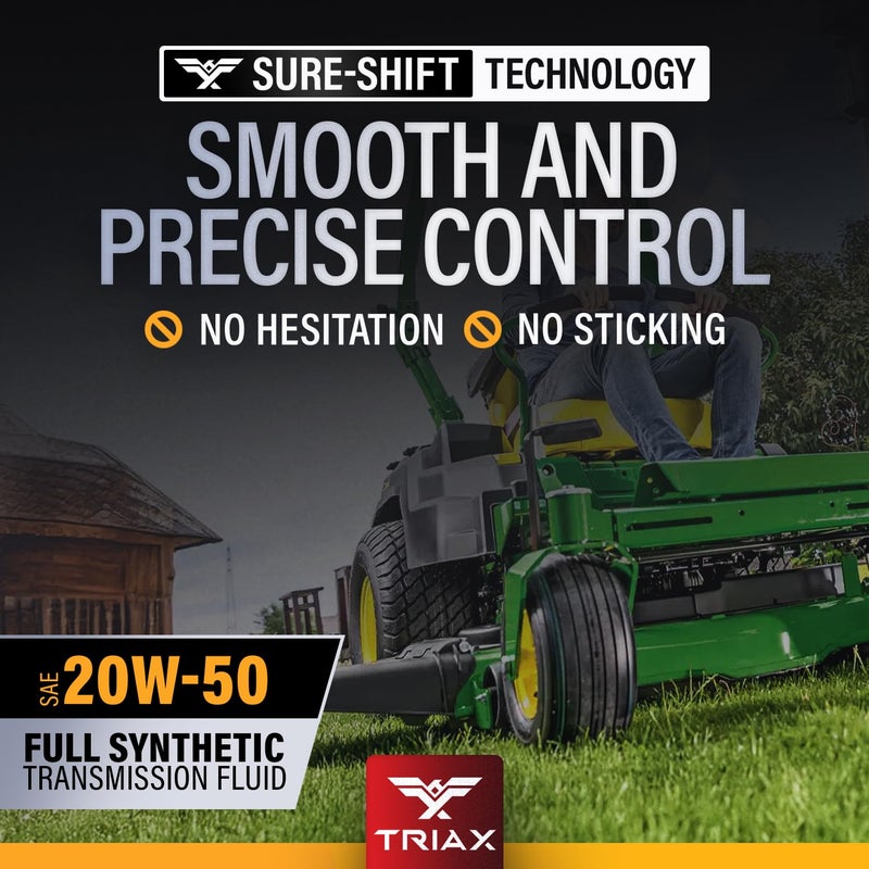 زيت TRIAX Trans Zero 20W-50 الاصطناعي الكامل لناقل الحركة الهيدروستاتيكي للجزازات الدوارة والجزازات الركوبية والجرارات (1 كوارت/0.946 لتر) - Image 4