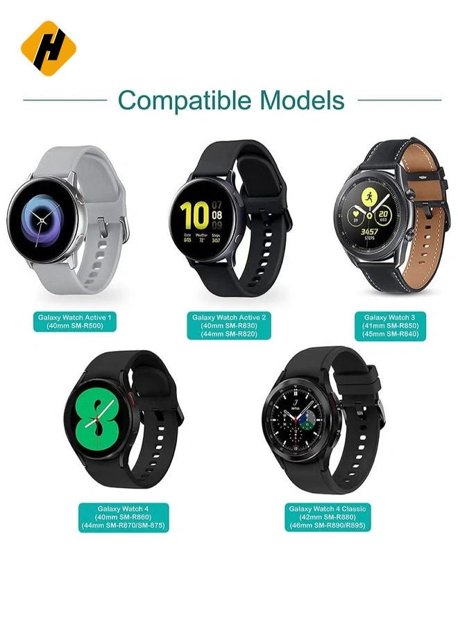 HuHa Charger Compatible with Samsung Galaxy Watch 4/4 Classic Watch3 Active 1 2 SM-R500 SM-R830 SM-R820 SM-R840 SM-R850 - USB Charging Cable 3.3ft 100cm - Smartwatch Accessories - Image 2