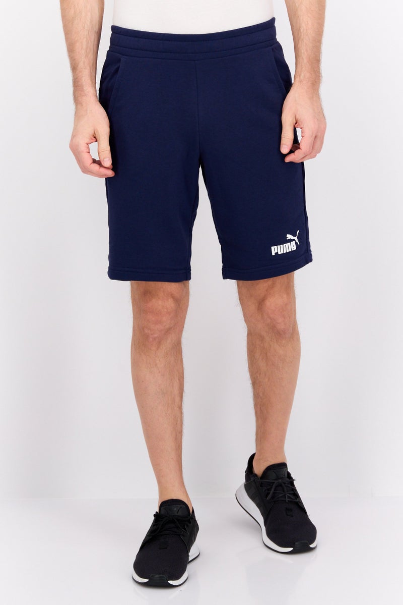 PUMA Men Brand Logo Training Shorts, Blue - Image 1