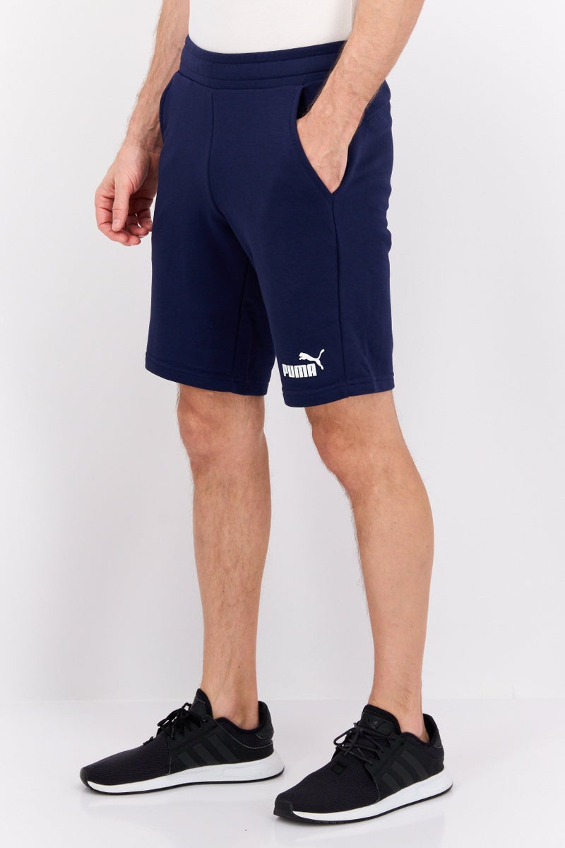 PUMA Men Brand Logo Training Shorts, Blue - Image 2