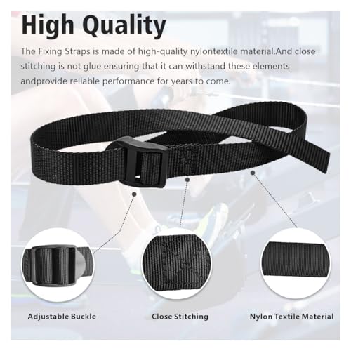MAGNEECH Ultimate Concept 2 Rower Accessories: Rowing Machine Foot Straps and Bike Pedal Straps, Multifunctional Adjustable Nylon Belt for Foot Strap Replacement, Enhanced Performance - 2 Pack - Image 3