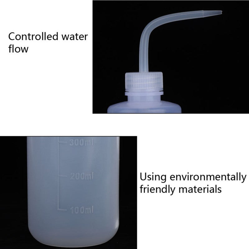 Tattoo Washing Bottle 500Ml Long Neck Elbow Integrated Design - Leakproof Screw Cap Squeeze Bottle With Scale for Tattoo Artists, Green Soap & Alcohol Storage - Image 5