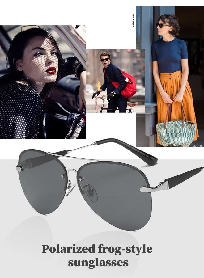 Men's Sunglasses | Outdoor UV Protection Eyewear | Anti-Wear & Anti-Scratch UV400 | Flexible Arms | Versatile for Multiple Face Shapes | 3 Hot-Selling Colors for Business & Sports - Image 5