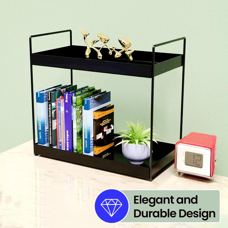 WonderStand Iron 2Tier Countertop MultipurposeOrganizerTiered Shelf Storage Rack Counter Top Organiser Storage Shelf For Home Kitchen And Bathroom - Image 4