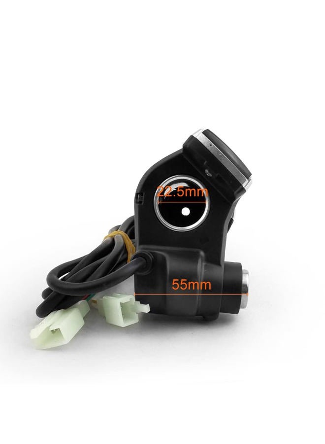 L-faster Bike Throttle Handle Speed Accelerator Grip with Key Switch Indicator for E-Scooter Bicycle (36V) - Image 4