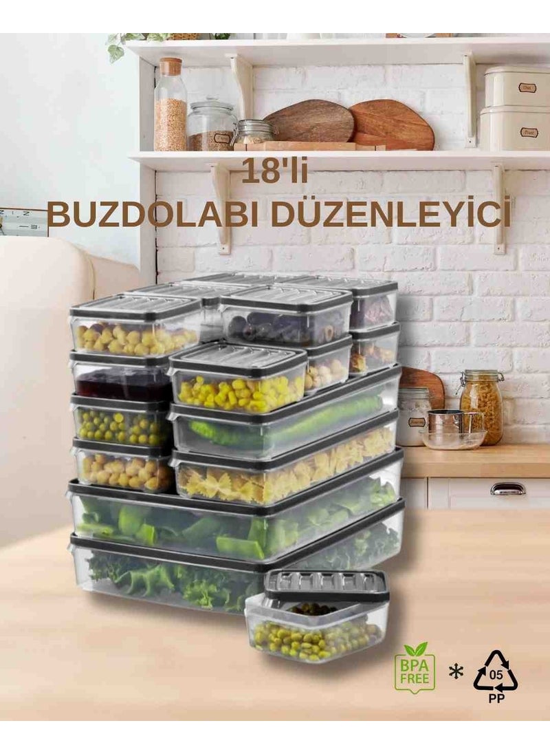 Vzn - Storage Container refrigerator organizer microwave and freezer compatible storage container refrigerator organizer - Image 1
