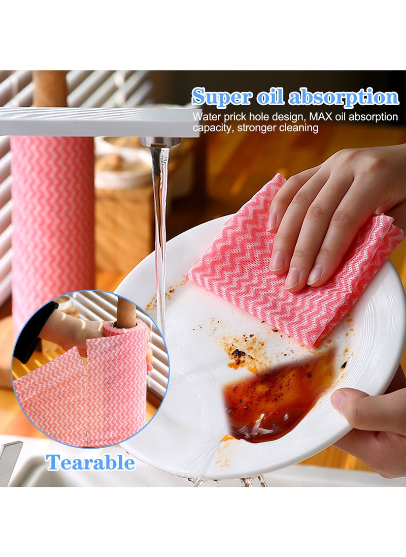 Generic Disposable Non-Woven Fabric Towels, 3 Rolls, 20 x 14 cm Sheets for Kitchen and Tableware Cleaning  - Image 5