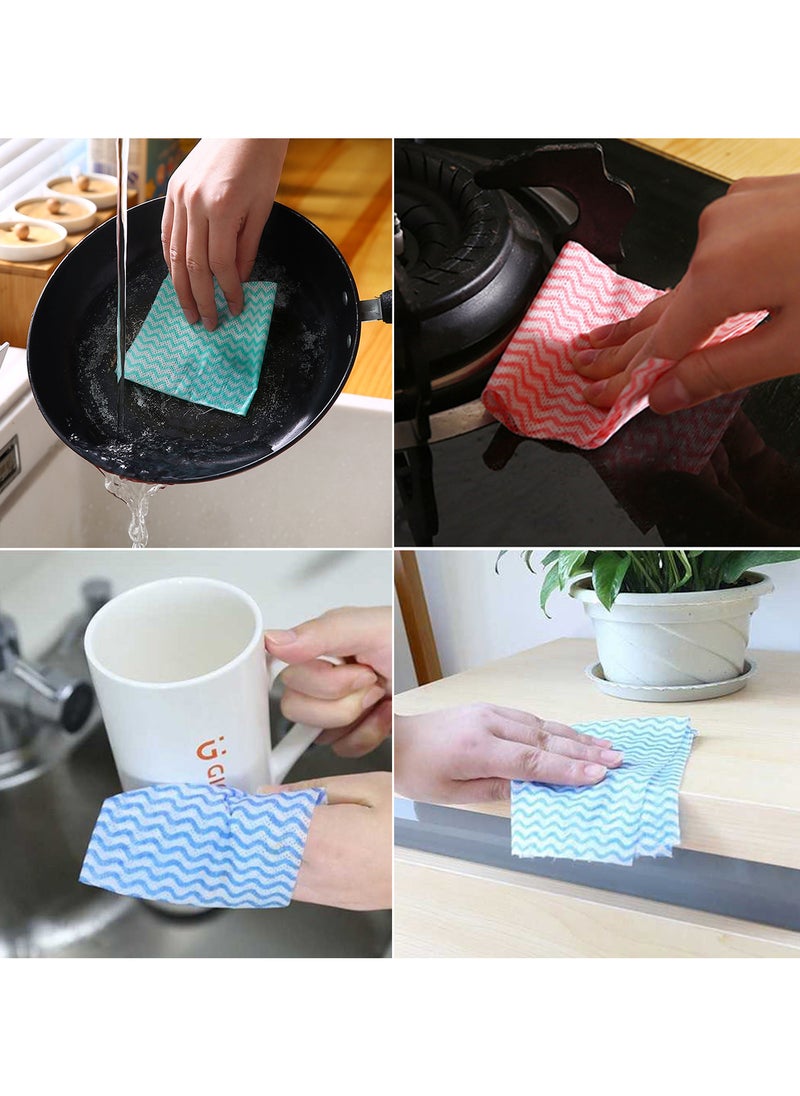 Generic Disposable Non-Woven Fabric Towels, 3 Rolls, 20 x 14 cm Sheets for Kitchen and Tableware Cleaning  - Image 4