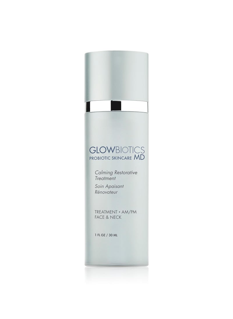 Glowbiotics - Glowbiotics Calming Restorative Treatment Hydrating Face Serum for Redness Relief  Sensitive Skin  Soothes Irritated Skin with Probiotics  Hyaluronic Acid - Image 1