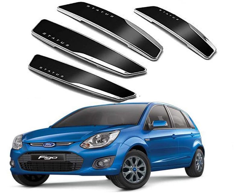 Auto E-Shopping Status Car Door Guard Edge Protector Black Color for Figo Aspire Set of 4 Pieces - Image 1