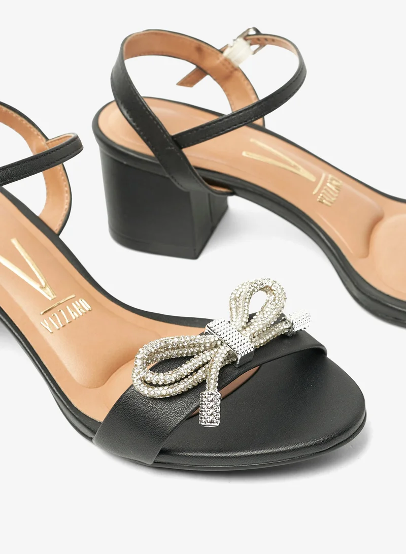 VIZZANO Black Sandals for Women with Back Strap – Stylish & Supportive sling Back Ladies Sandals for Women | Best Price UAE
