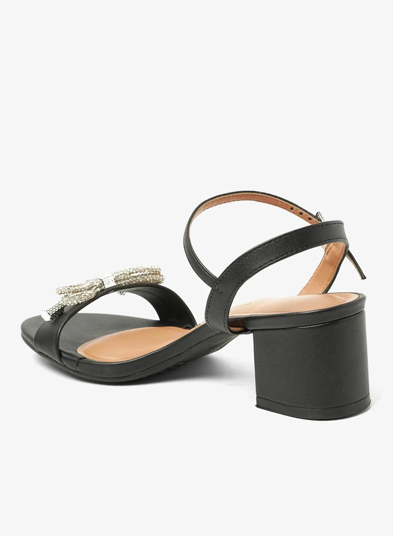 VIZZANO Black Sandals for Women with Back Strap – Stylish & Supportive sling Back Ladies Sandals for Women | Best Price UAE