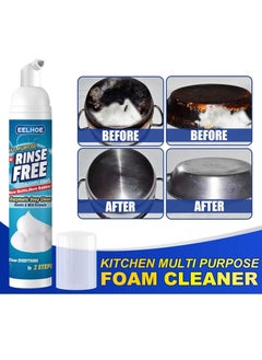 EELHOE 2Pcs Kitchen Heavy Oil Stain Foam Cleaner Rinse Free Foam Cleaner Stainless Steel Surface Cleaners Specialty Kitchen Degreaser Cleaner Cooktop Oil Stains Cleaner for Rust-removing Stains  - Image 3