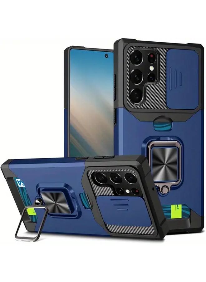 Pink Shockproof Heavy Duty Phone Case With Bracket And Slot For Galaxy A56 - Image 5