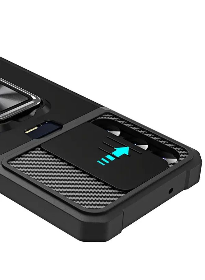 Pink Shockproof Heavy Duty Phone Case With Bracket And Slot For Galaxy A56 - Image 4